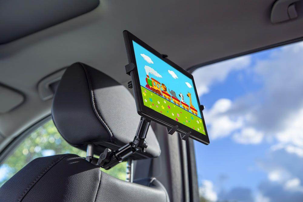 Mount-It! Premium Car Headrest Tablet Holder with Adjustable Arm |  Heavy Duty Aluminum Car Tablet Mount for iPad