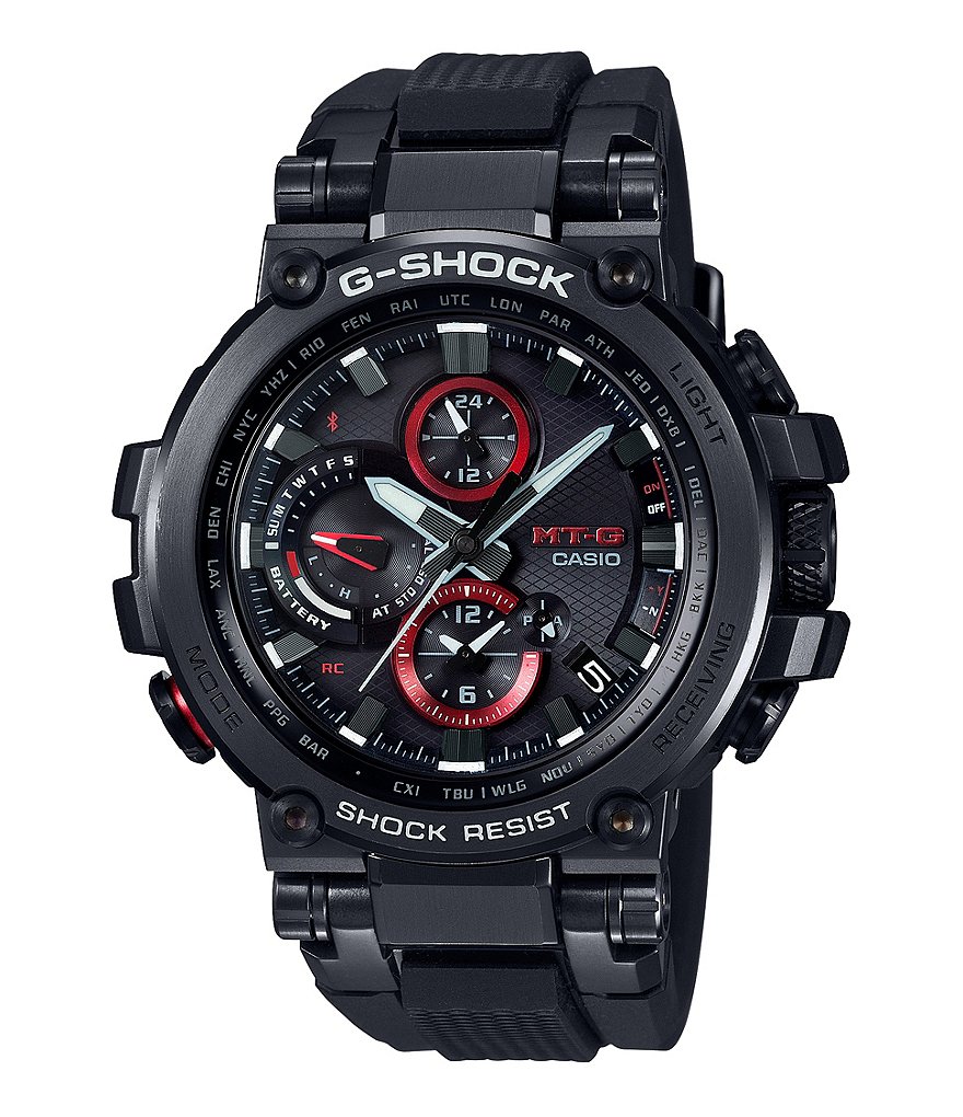 G-Shock Analog Black and Red Shock Resistant Watch