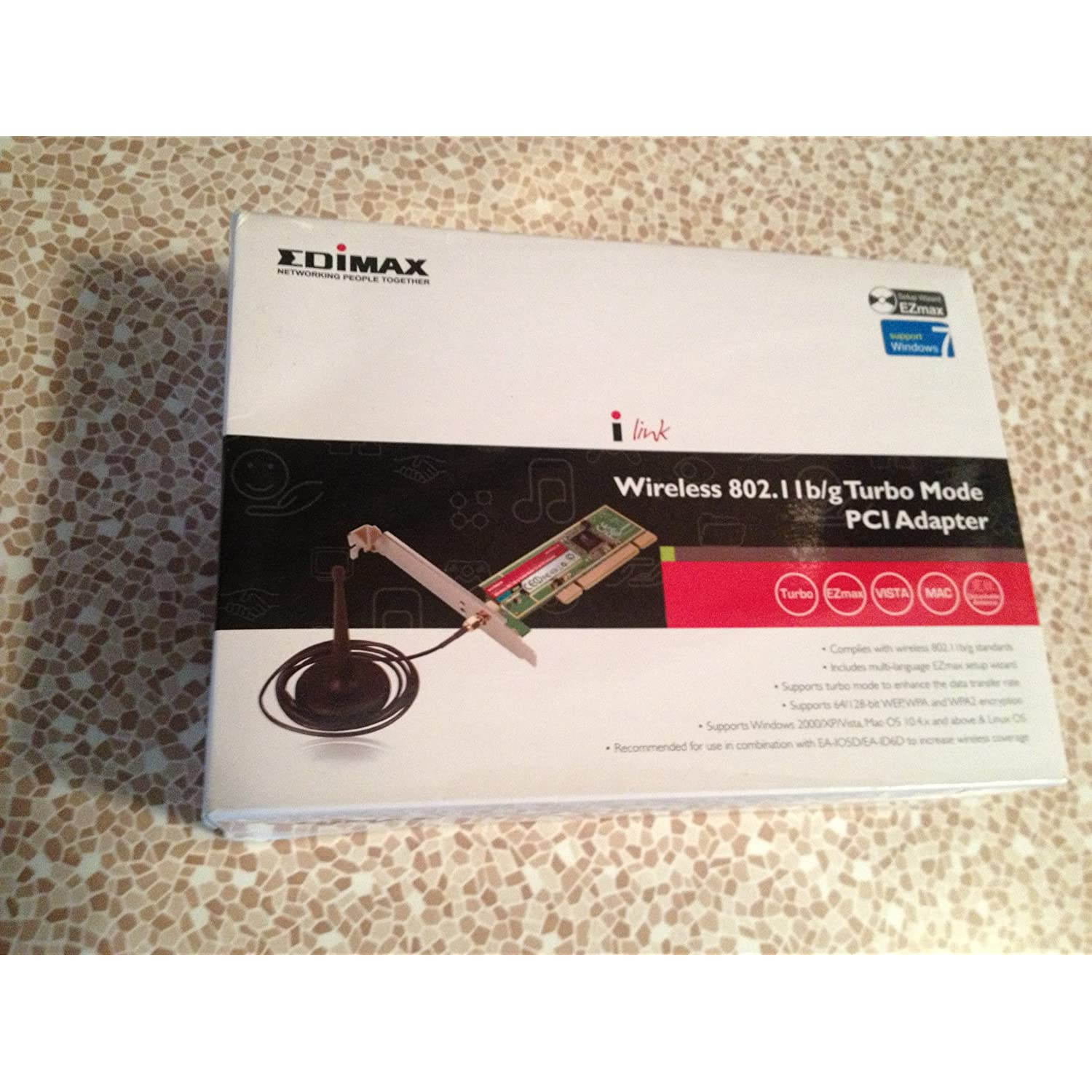 Edimax EW-7128G Wireless 802.11b/g Turbo Mode PCI Adapter