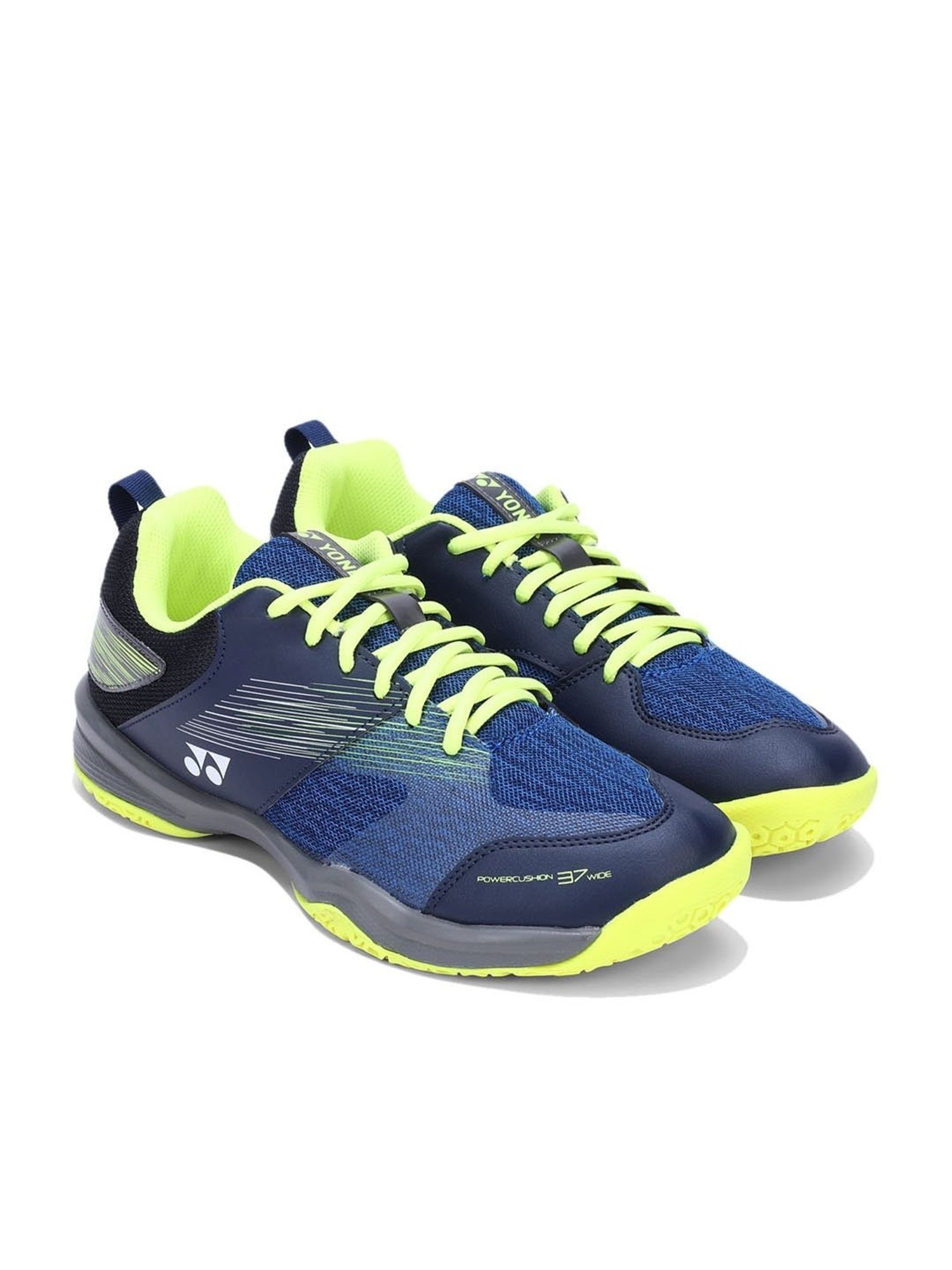 Yonex Badminton Shoe SHB37EX WIDE NAVY YELLOW NON MARKING POWER CUSHION