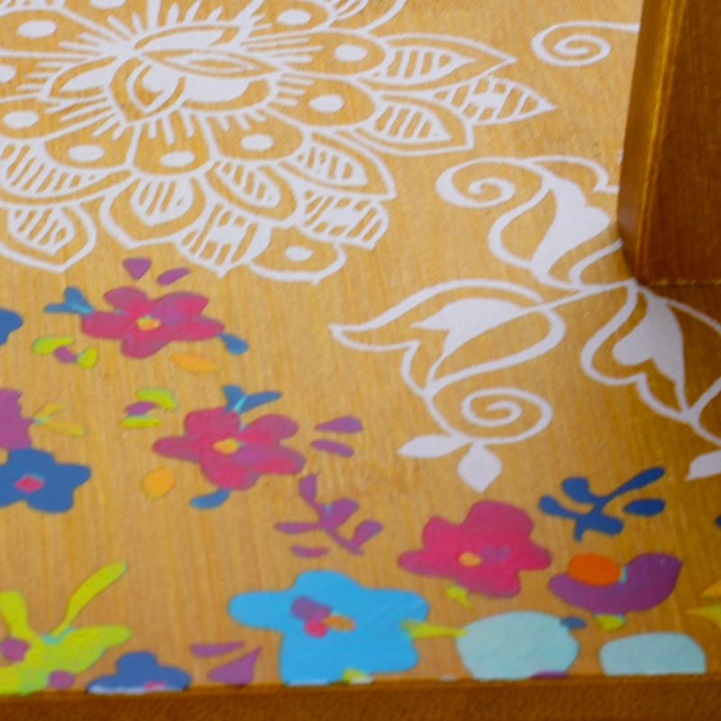 Spectrum Bloom Arched 2-Tier Steel Fruit Server - Satin Nickel