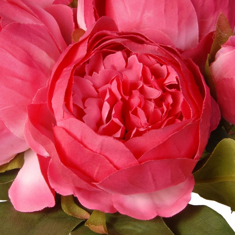 12" Bright Pink Peony Bundle - National Tree Company