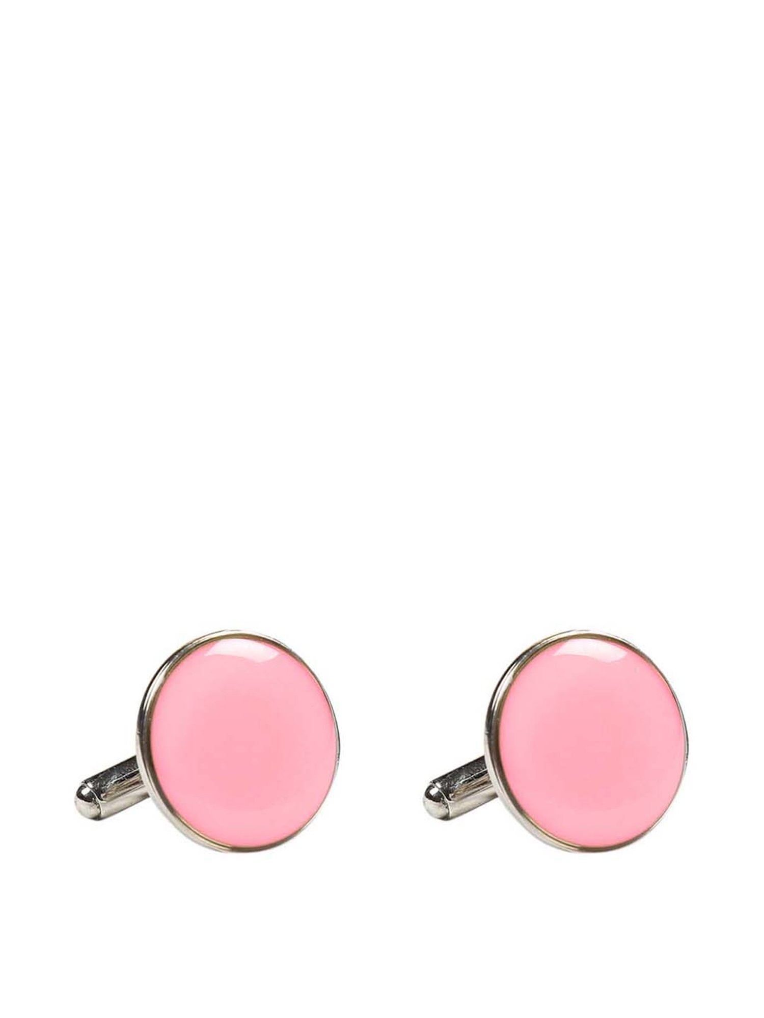 Tossido Pink Woven Necktie With Pocket Square and Cufflinks