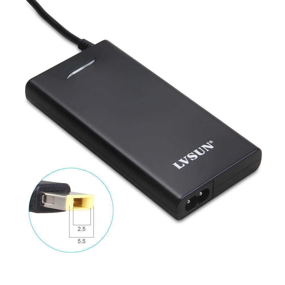 Laptop Ac Adapter, Lvsun Replacement Laptop Charger Ultra Slim 65w 20v 3.25a Laptop Power Supply Charger with Usb 5v 1a Output Fit for Lenovo Ideapad Yoga Ultrabook 13 59340248 5934389 59343898 , etc