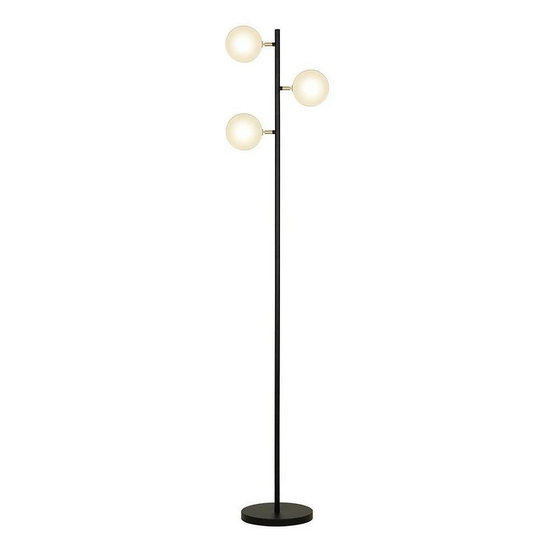67" Track Tree Floor Lamp Black (Includes LED Light Bulb) - Cresswell Lighting