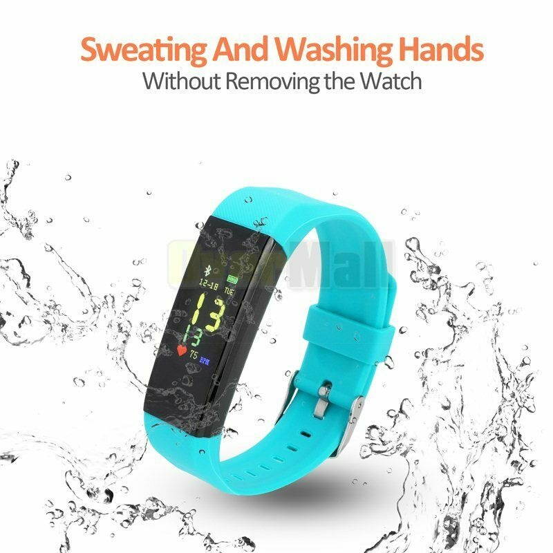 Sports Fitness Tracker Waterproof Smart Watch Heart Rate Blood Pressure Monitor