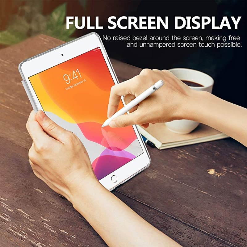 Case Fit New iPad 8th Gen 2020 / 7th Generation 2019, iPad 10.2 Case - Slim Smart Shell Stand Cover with Translucent Frosted Back Protector for iPad 10.2", Pine Forest Green(Auto Wake/Sleep)