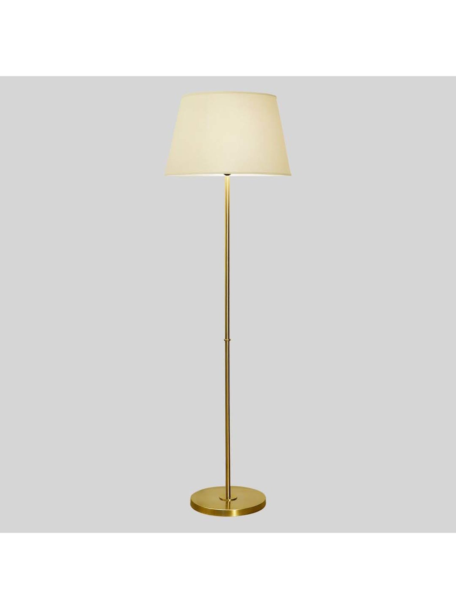 Kapoor E Illuminations Maserlo Shine Brass Metal Single Light Floor Lamp