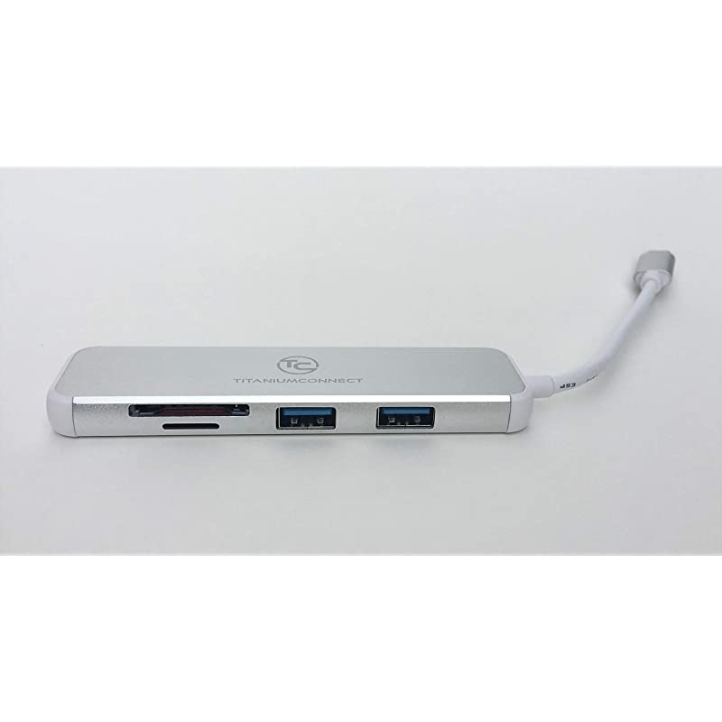 USB C to HDMI - 5 in 1 Adapter - for Flash Drive, SD, Micro Sandisk, and Display - Use with Chromebook 4k Video Using hi-Speed up to 5 gigabit