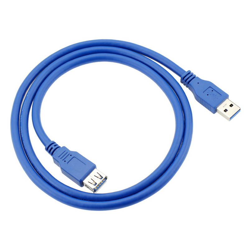 EnLabs USB Extension Cable,USB 3.0 Extension Cable/USB 3 A-Male to A-Female Cable in Blue, 0.3m/1FT