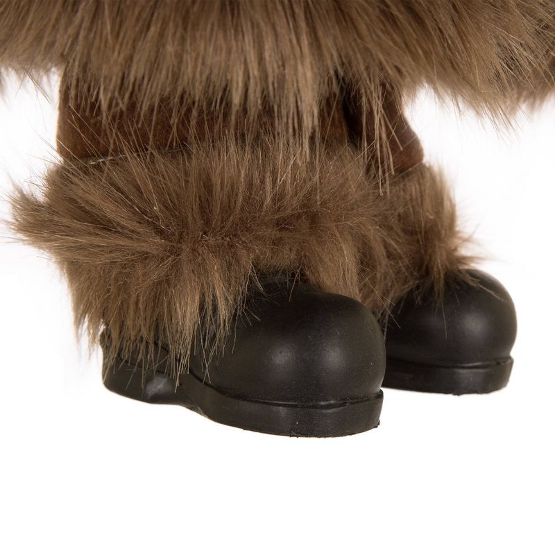 18" Plaid Santa Figurine - Glitzhome