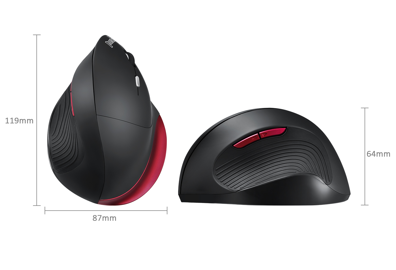 Perixx PERIMICE-518R Wired USB Ergonomic Vertical Mouse - Right Handed Design - Perixx PERIMICE-518R Wired USB Ergonomic Vertical Mouse - Right Handed Design - For Large Hands - 5 Programmable Buttons