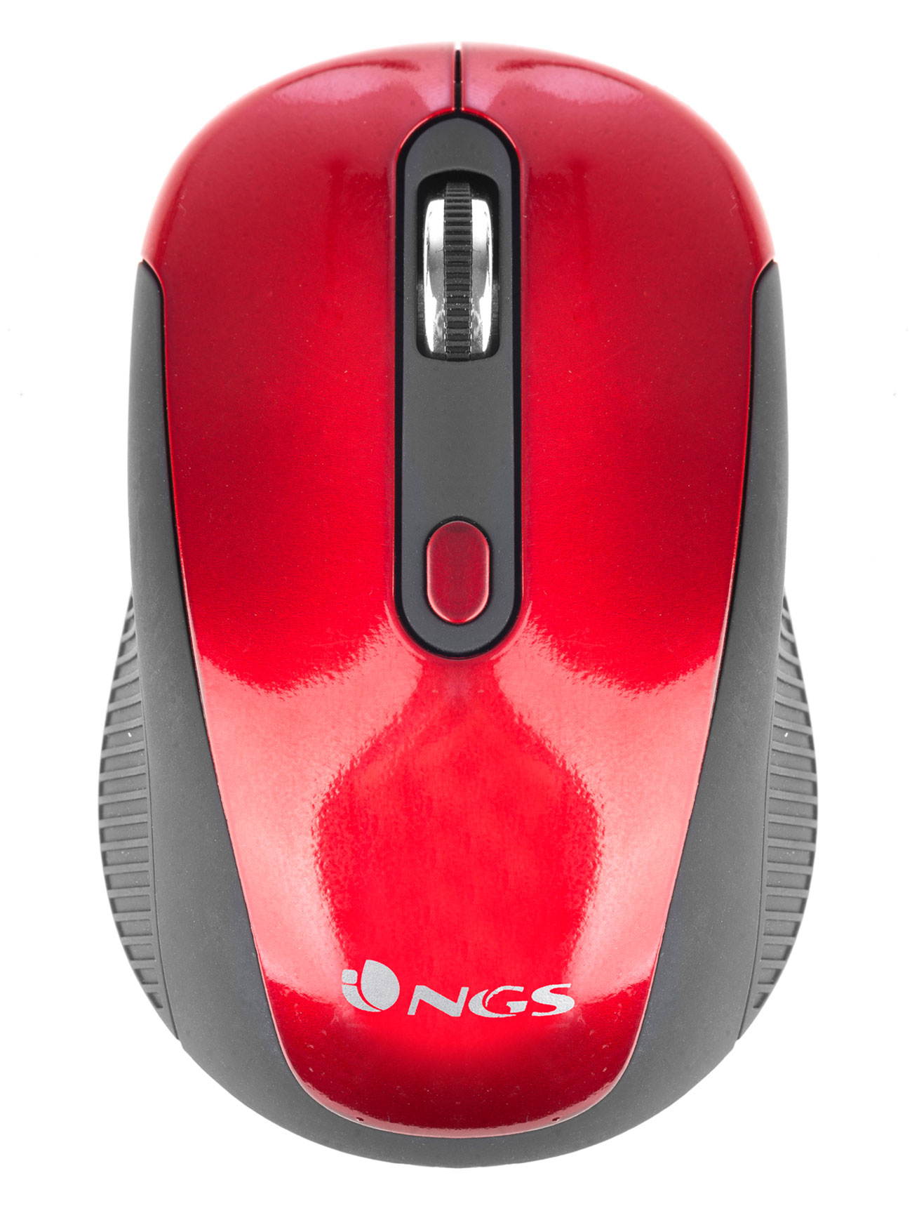 NGS 2.4Ghz Wireless Optical Mouse 3 Buttons, NGS Haze Color Red Model HAZERED
