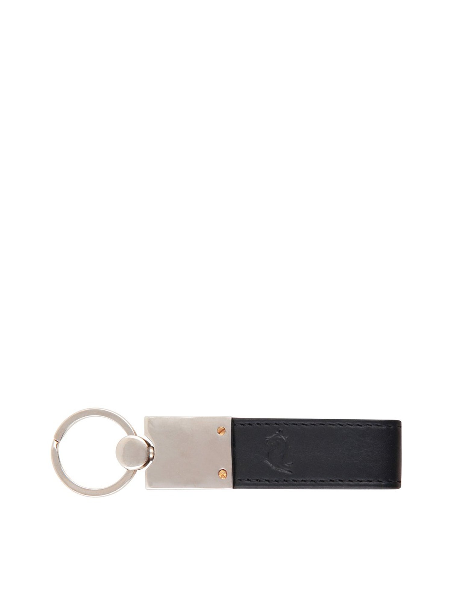 Kara Black Leather Keychain