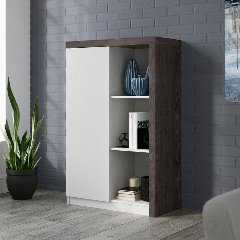 Hudson Court Storage Cabinet Charcoal Ash - Sauder