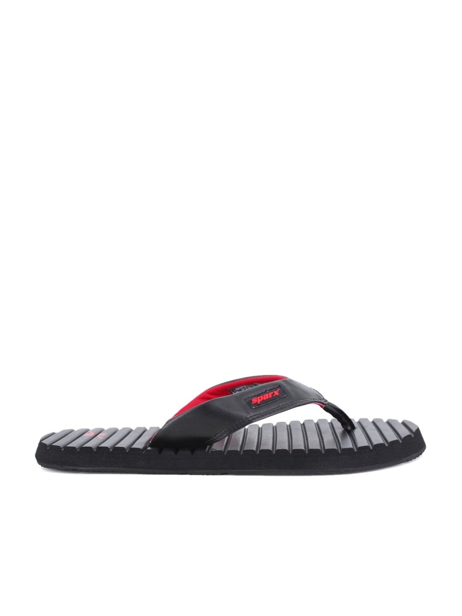 Sparx Men's Black Flip Flops