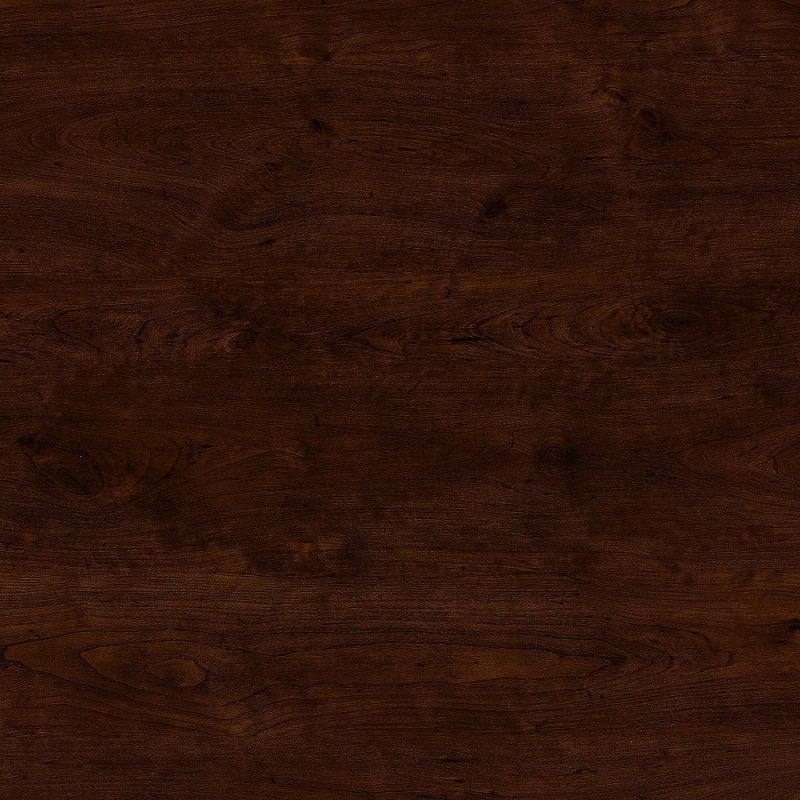 Office by kathy ireland 68Wx91D L Shaped Desk w/Bookcase & Pedestals Coastal Cherry ALA171CC