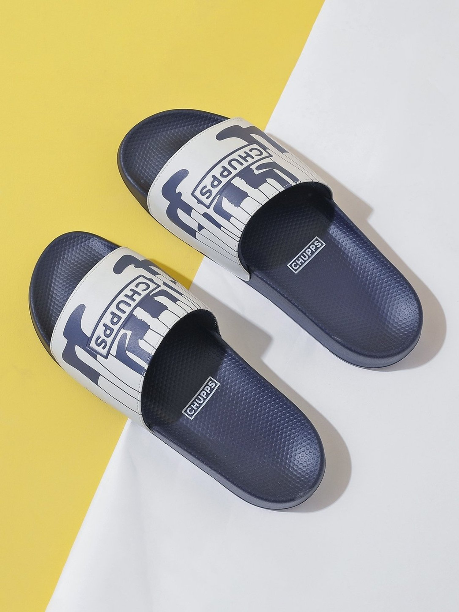 Chupps Men's Navy Slides