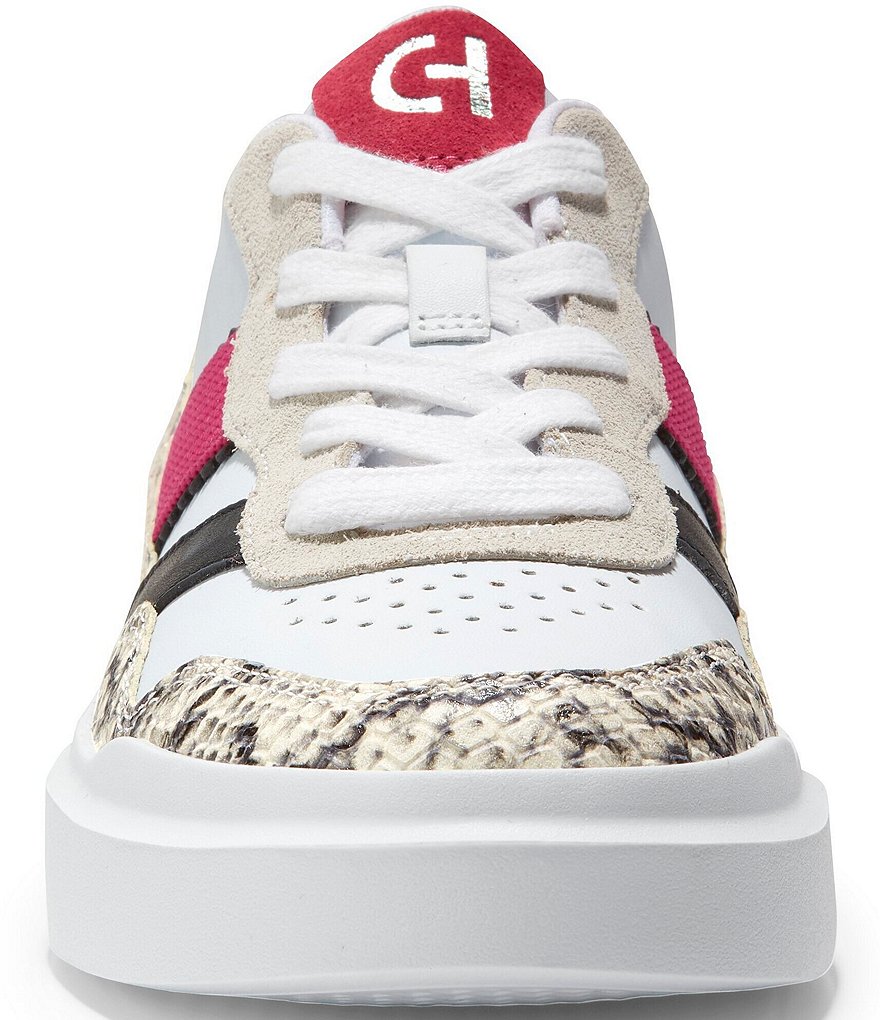 Cole Haan GrandPro Rally Mix Snake Detail Leather Sneakers