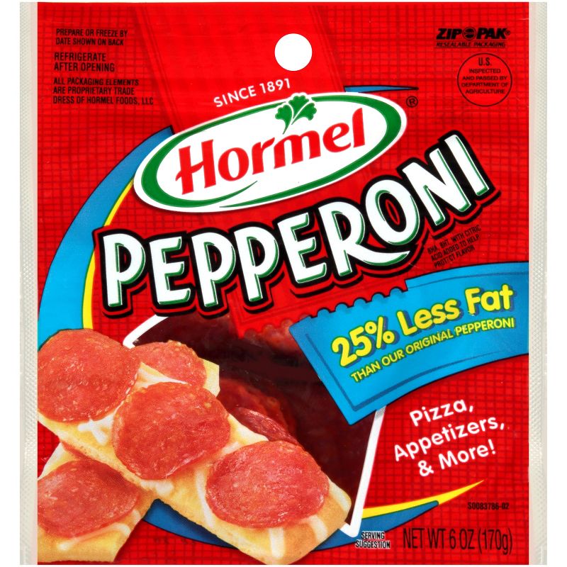 Hormel 25% Less Fat Pepperoni - 6oz