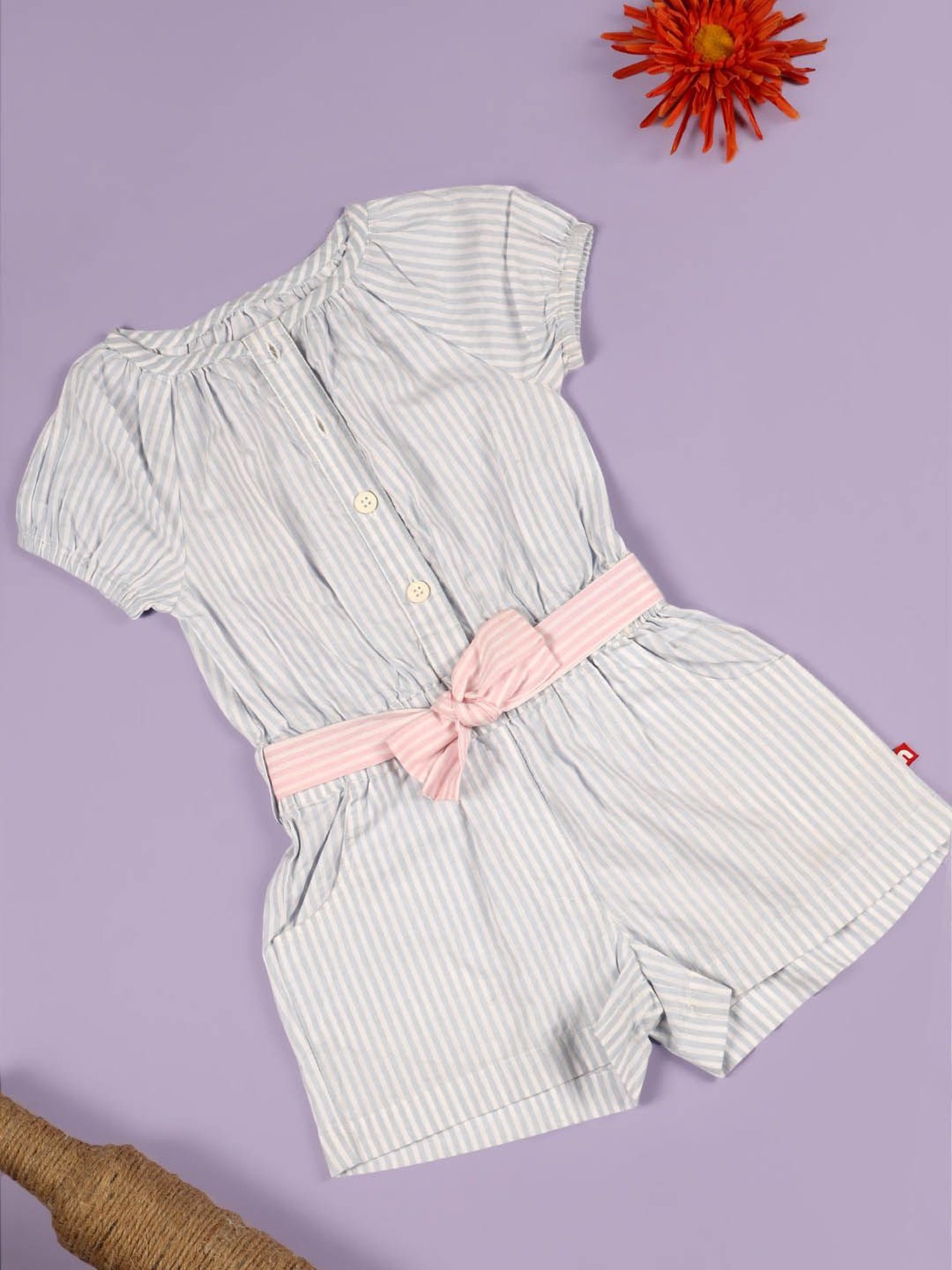 Budding Bees Kids Multicolor Printed Jumpsuit