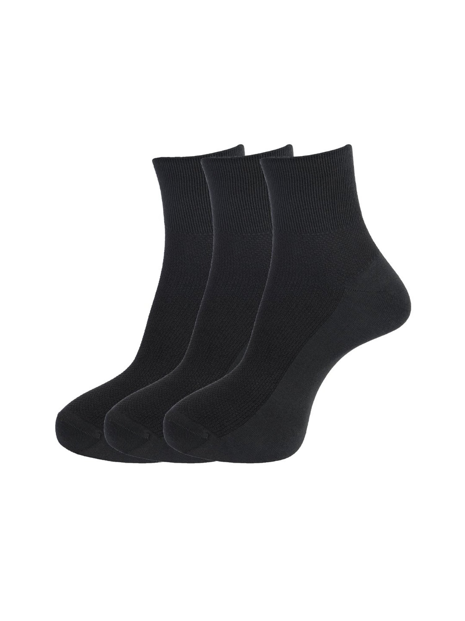 Dollar Dark Grey Ankle Length Health Socks (Pack of 3)