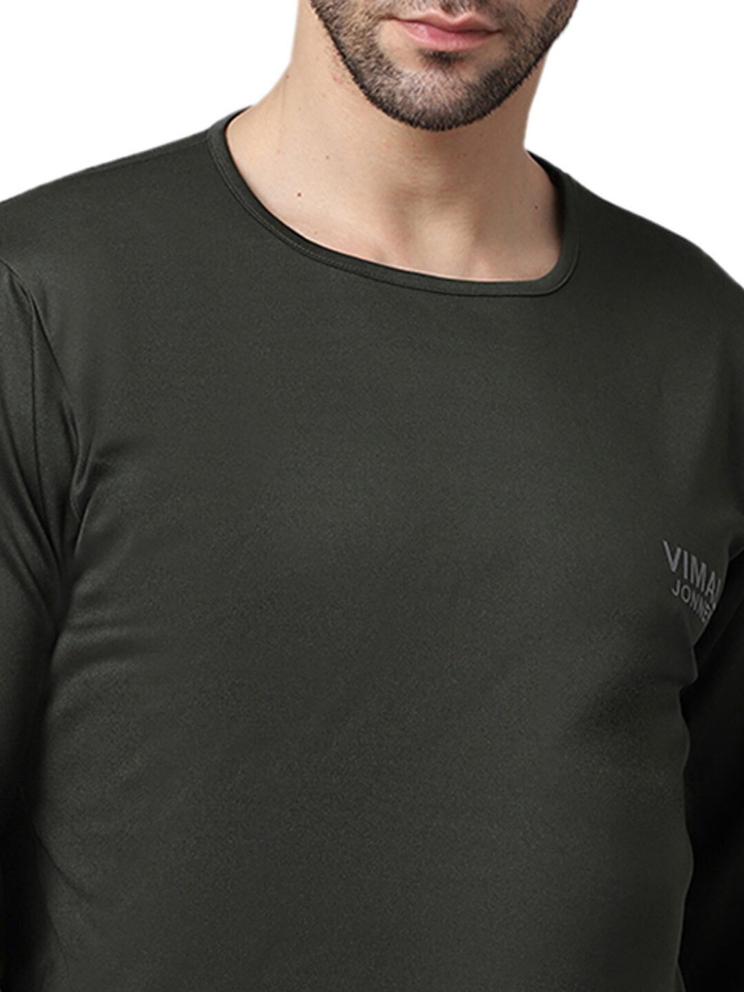 Vimal Jonney Olive Regular Fit T-Shirt