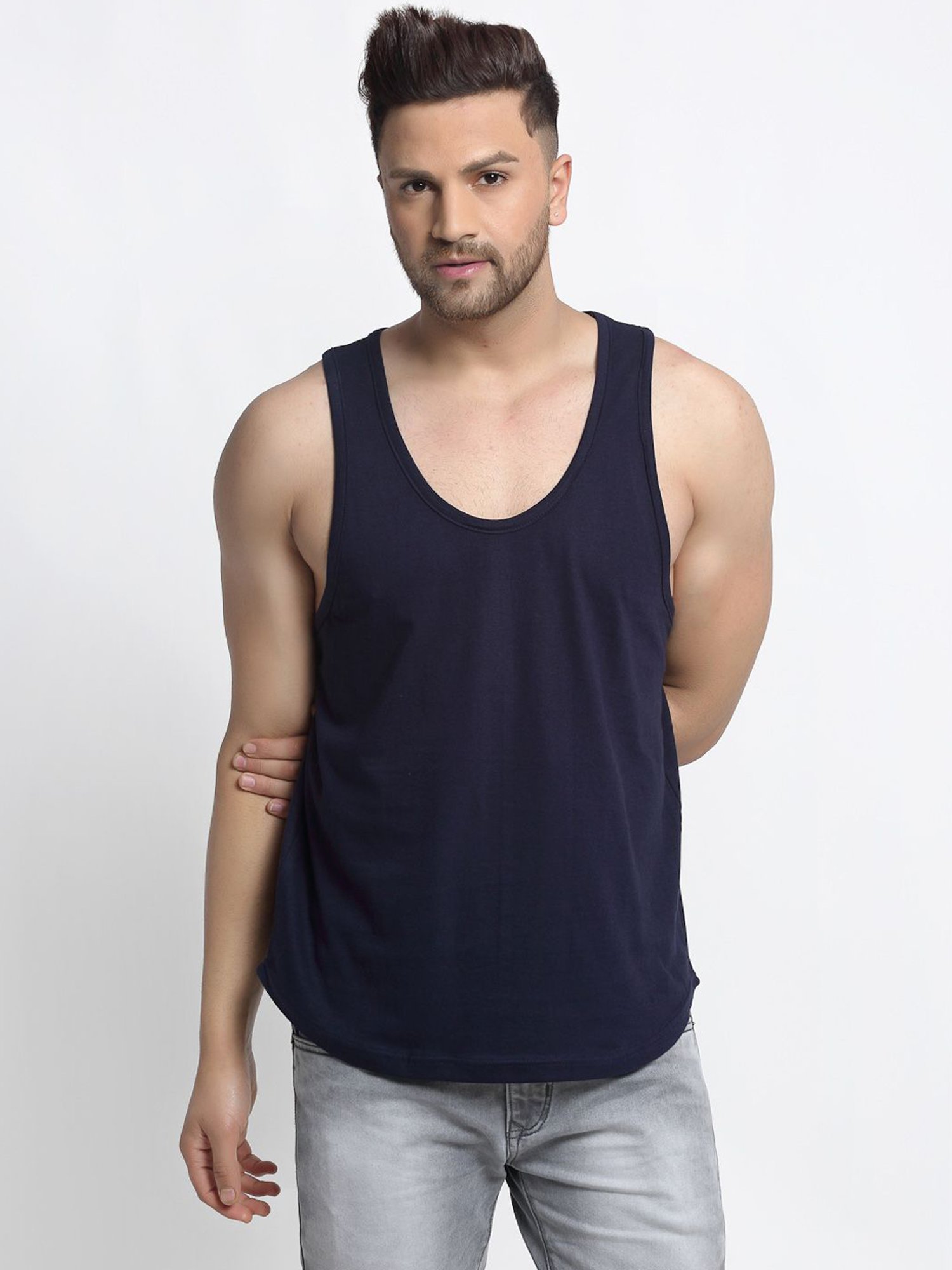 Bodycare Anthra Melange Regular Fit Thermal Top