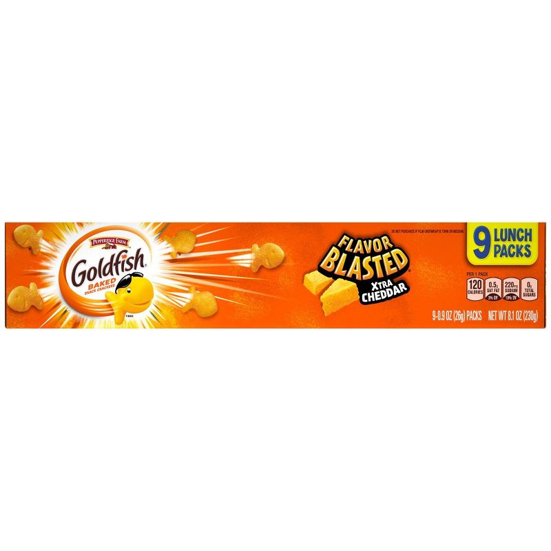 Goldfish Flavor Blasted Xtra Cheddar Crackers Multipack Tray - 8.1oz - Pepperidge Farm