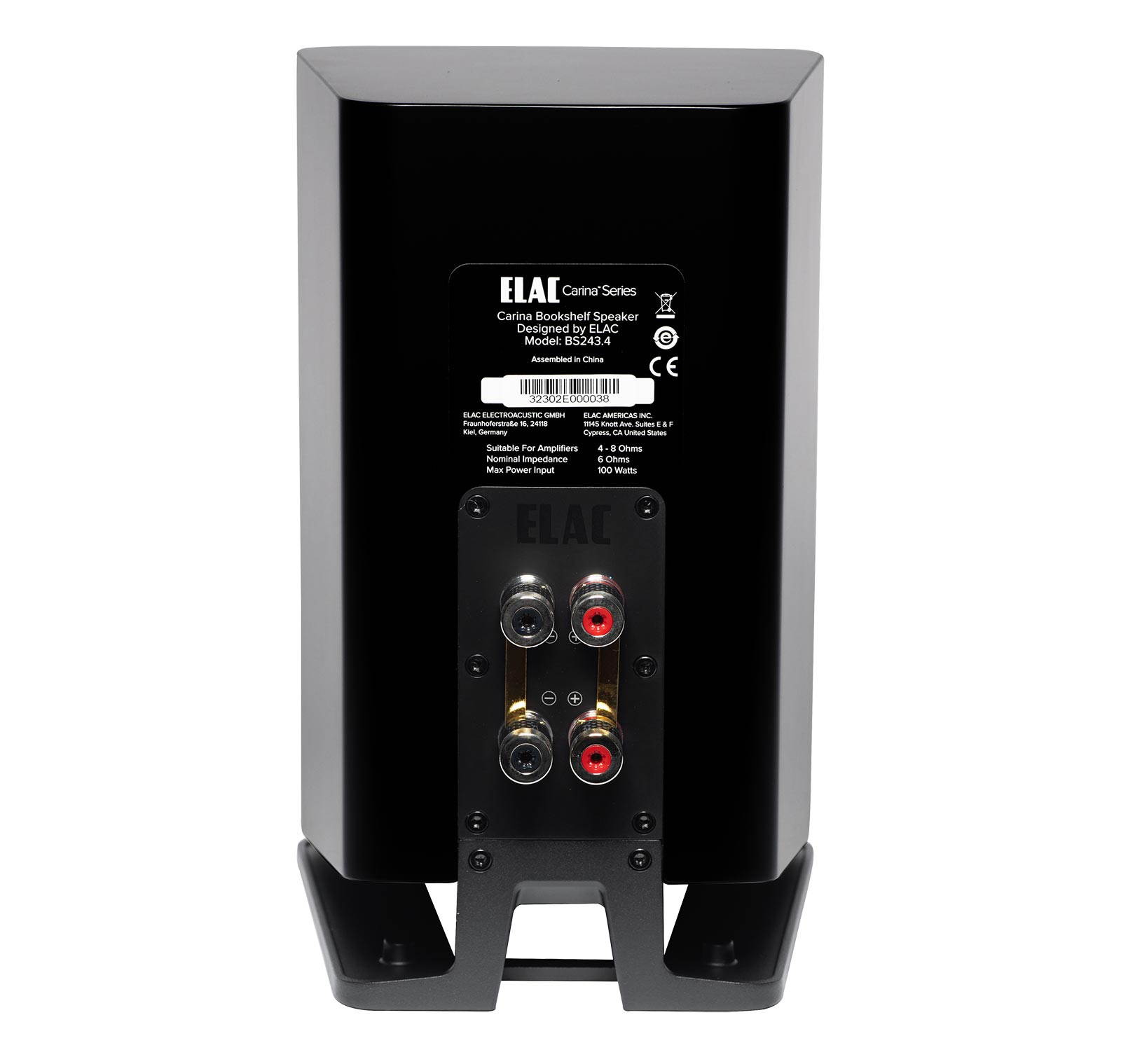 Elac BS243.4-SB Carina Bookshelf Satin Black (Pr.)