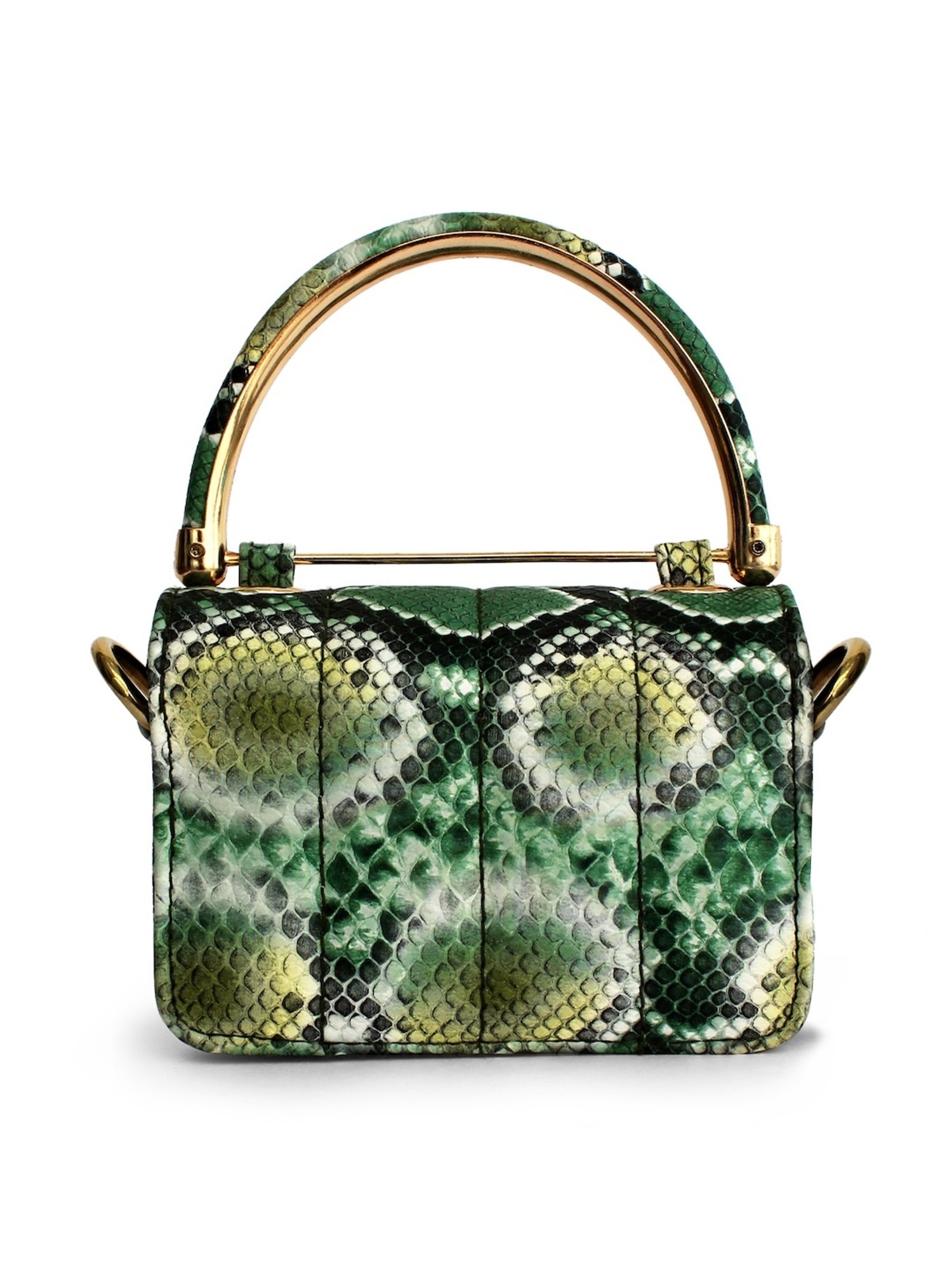 Modern Myth Nano Green Printed Small Mini Box Bag