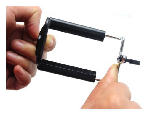 Extendable Self Portrait Selfie Handheld Stick Monopod With Smartphone Adajustable Holder For iPhone Samsung Camera With 1/4 Inch Screw Hole(red)