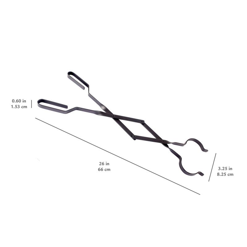 Pleasant Hearth 26" Fireplace Tong Black