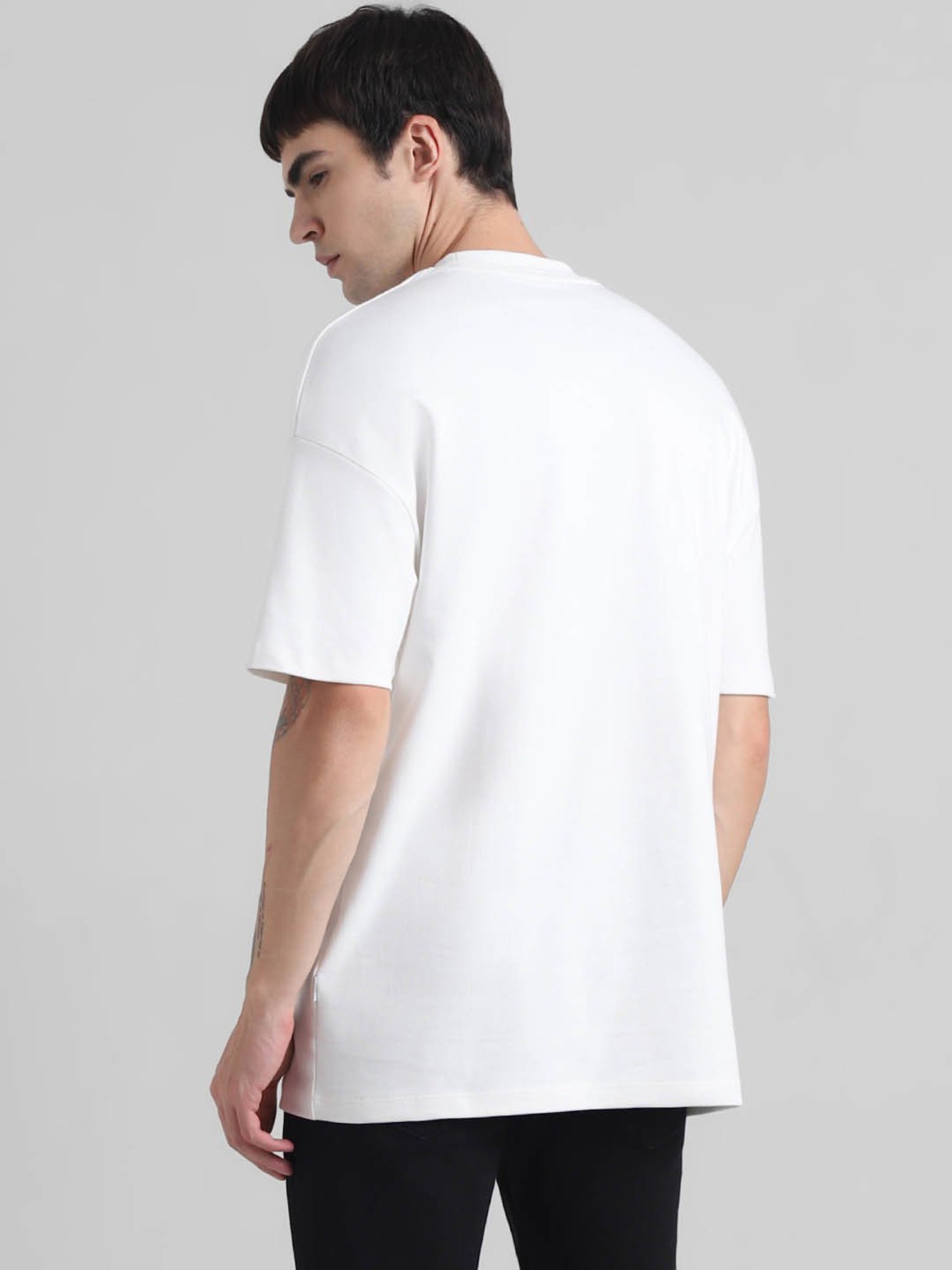 Produkt By Jack & Jones Cloud Dancer Cotton Boxy Fit Printed T-Shirt