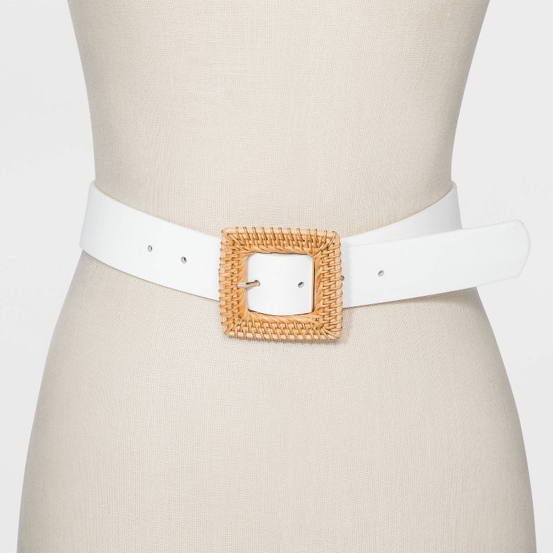 Women's Leopard Print Faux Hair Belt - Universal Thread™ Brown 2X