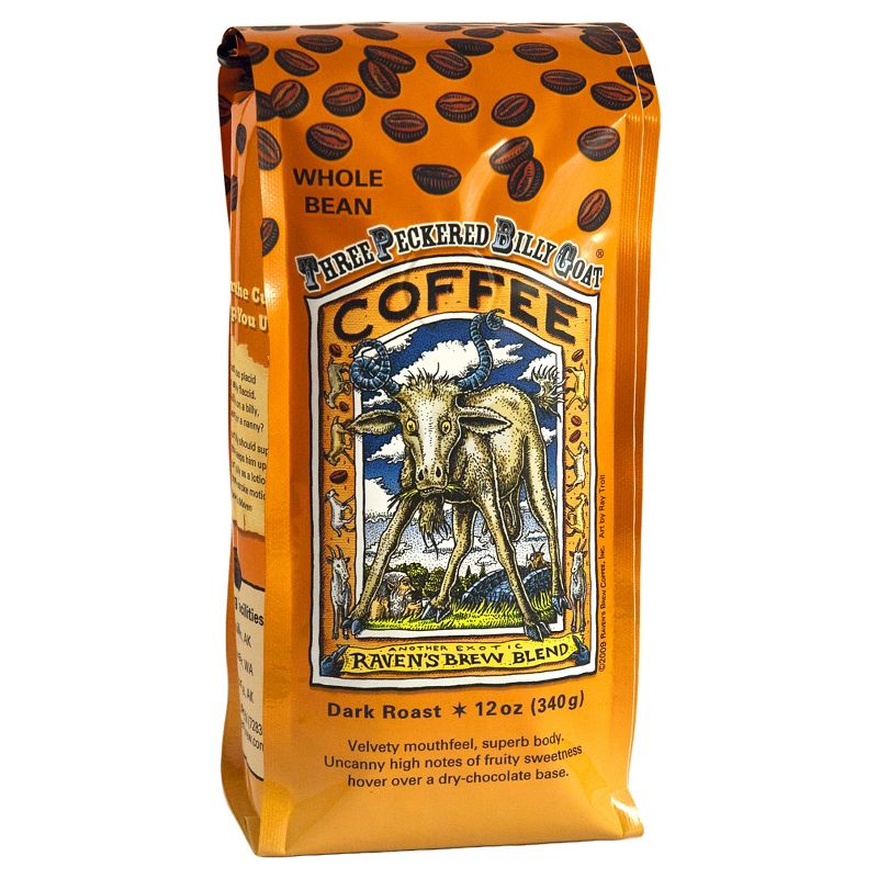 Raven's Brew Blend Dark Roast Whole Bean Coffee - 12oz