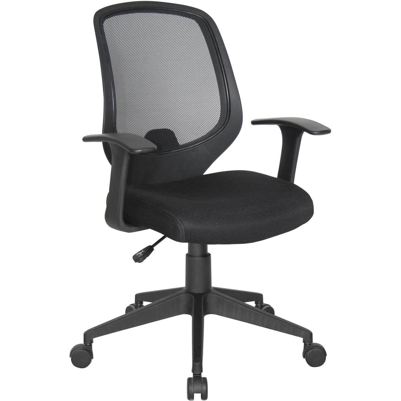 OFM Essentials Collection Mesh Swivel Task Chair with Arms, in Black (E1000)