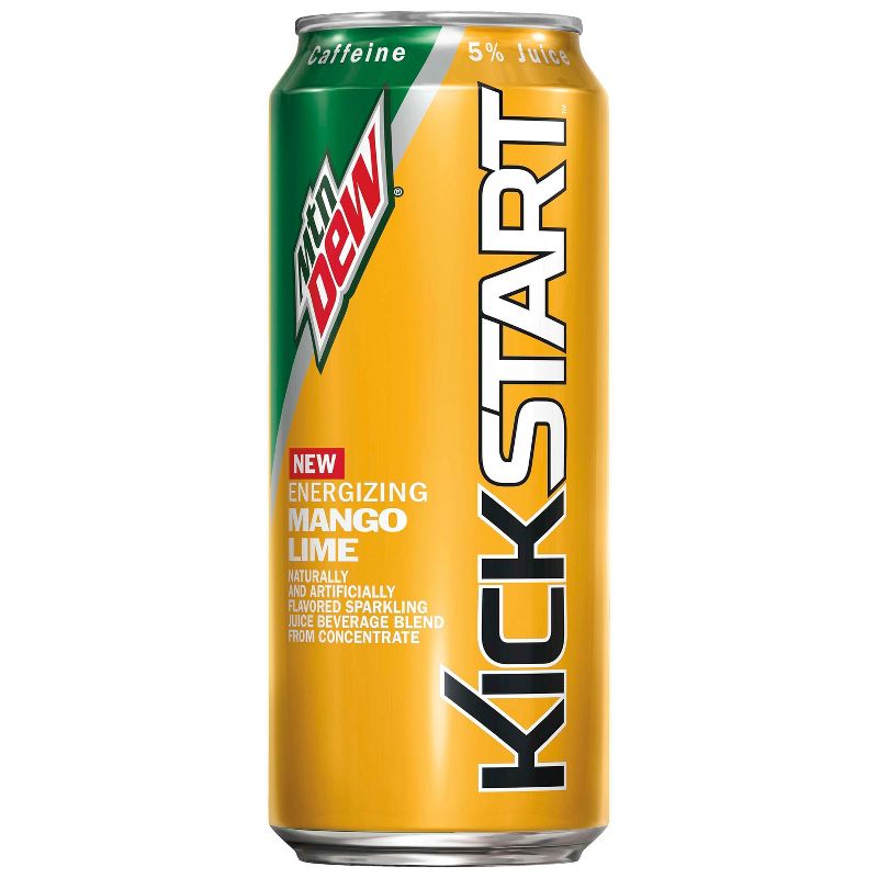 Mountain Dew Kickstart Mango Lime - 16 fl oz Can