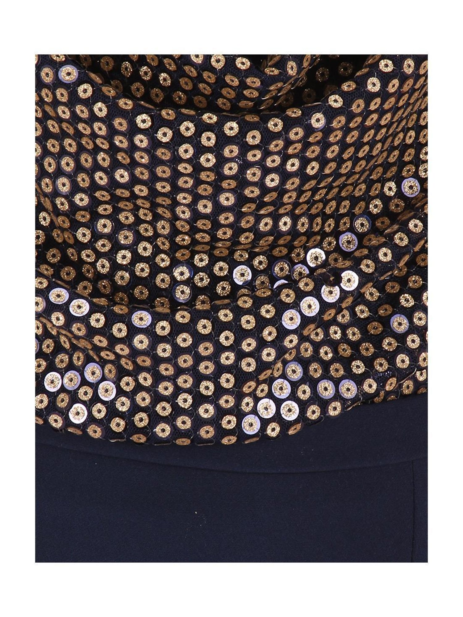 Cutecumber Kids Navy Embellished Dress with Hand Bag