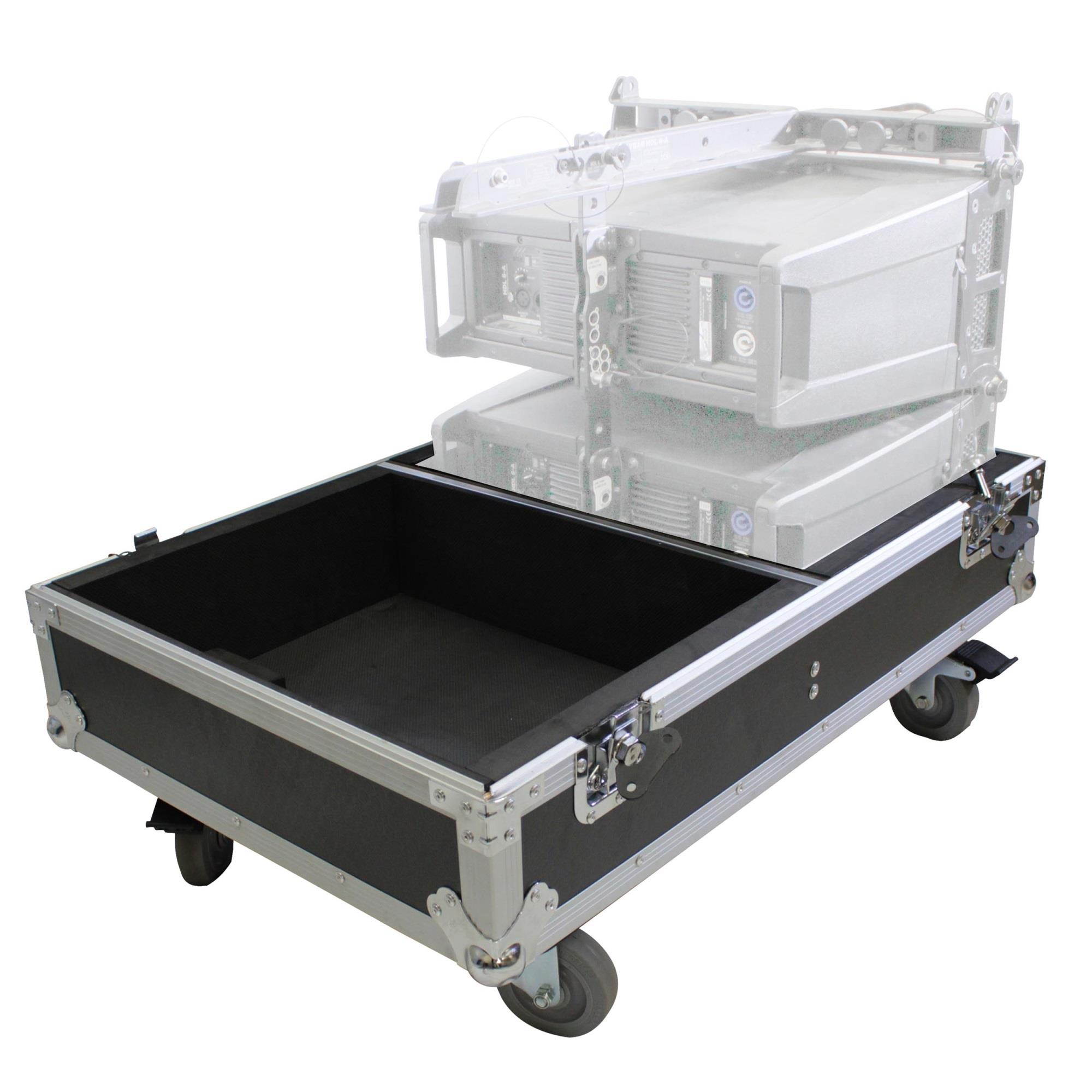 Line Array Flight Case for 4 RCF HDL6-A Speakers W/Wheels