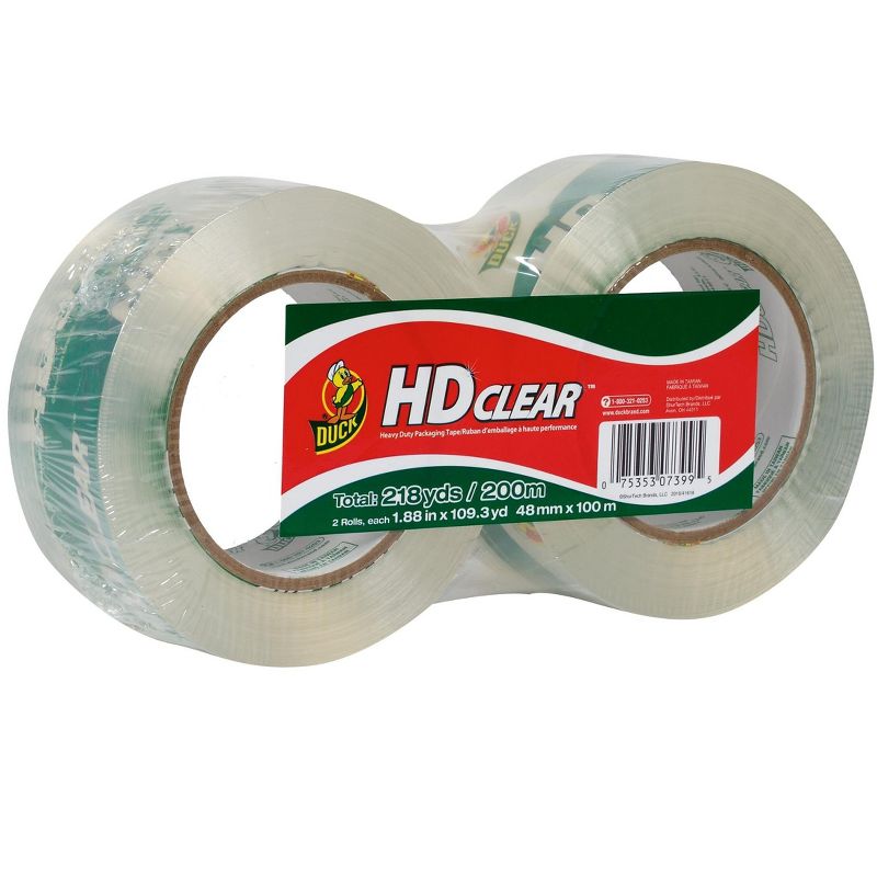 ShurTech Duck HD Clear, Acrylic Packing Tape 305435