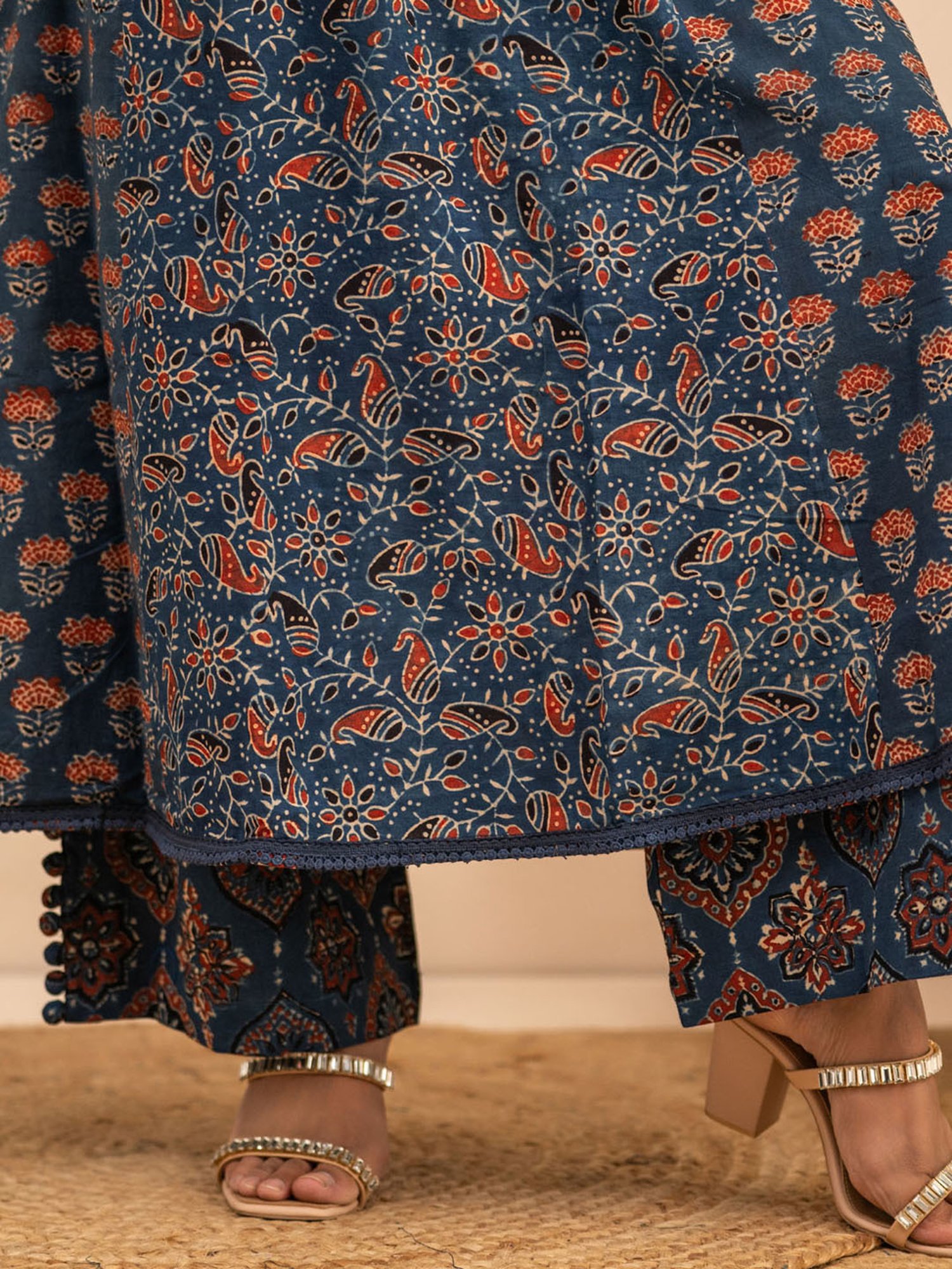 Love Chic Ajrakh Indigo Palazzo