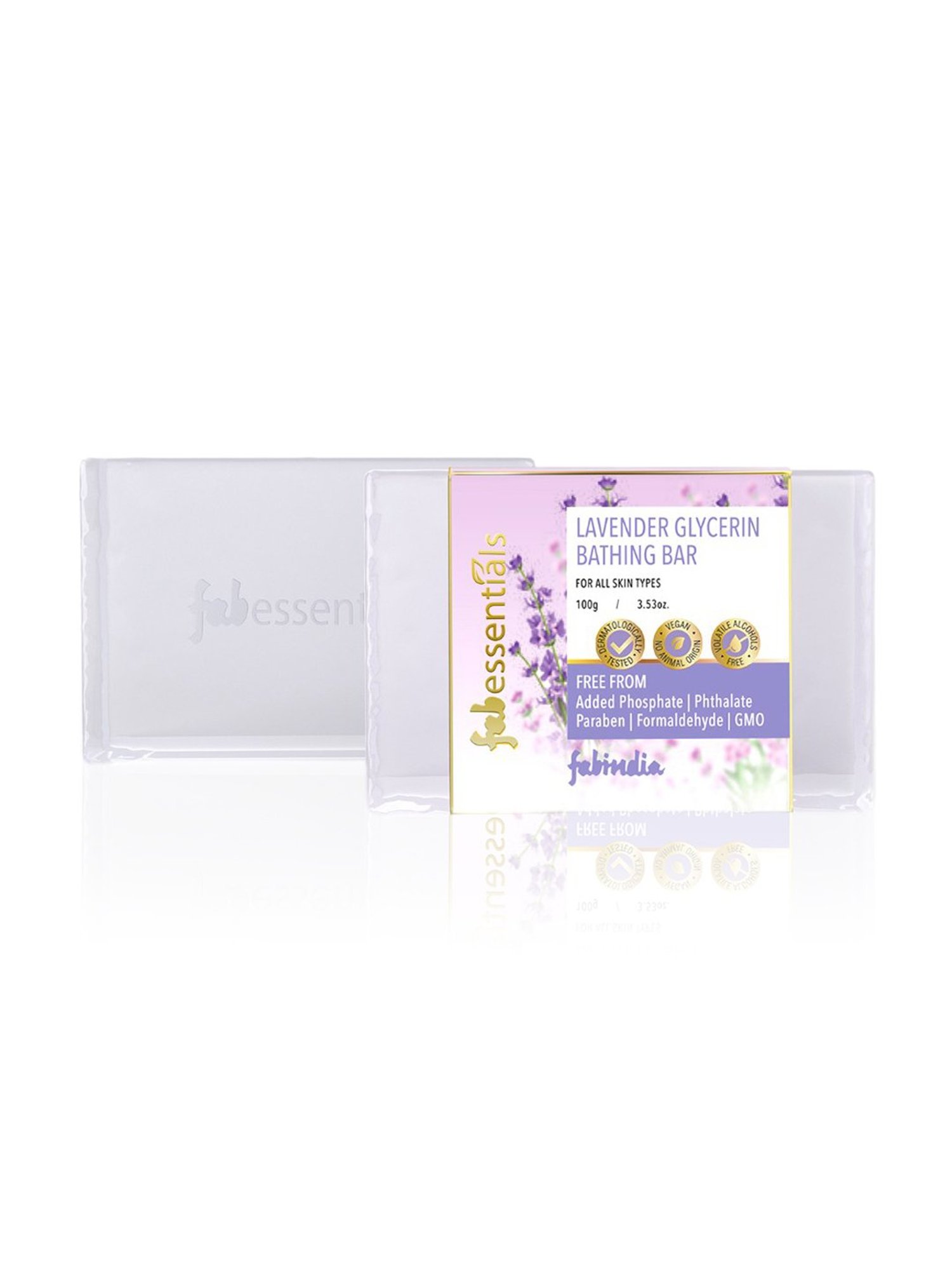 Fabessentials Lavender Glycerin Bathing Bar - 100 gm