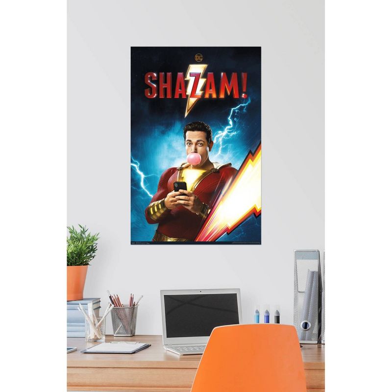 22.375" x 34" DC Comics Movie - Shazam - Chill Unframed Wall Poster Print - Trends International