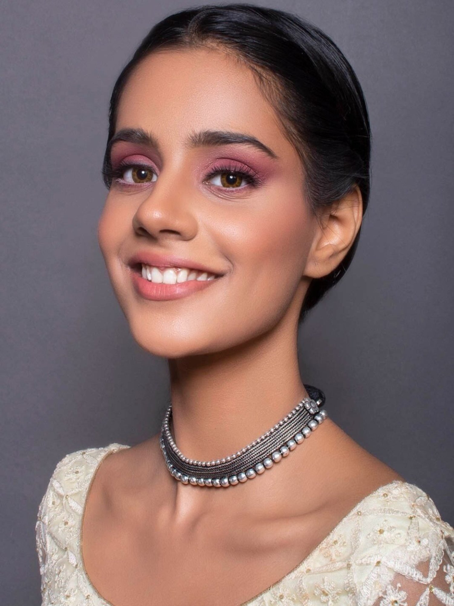 Fida Oxidized Silver-Plated Ethnic Traditional Choker Necklace for Women