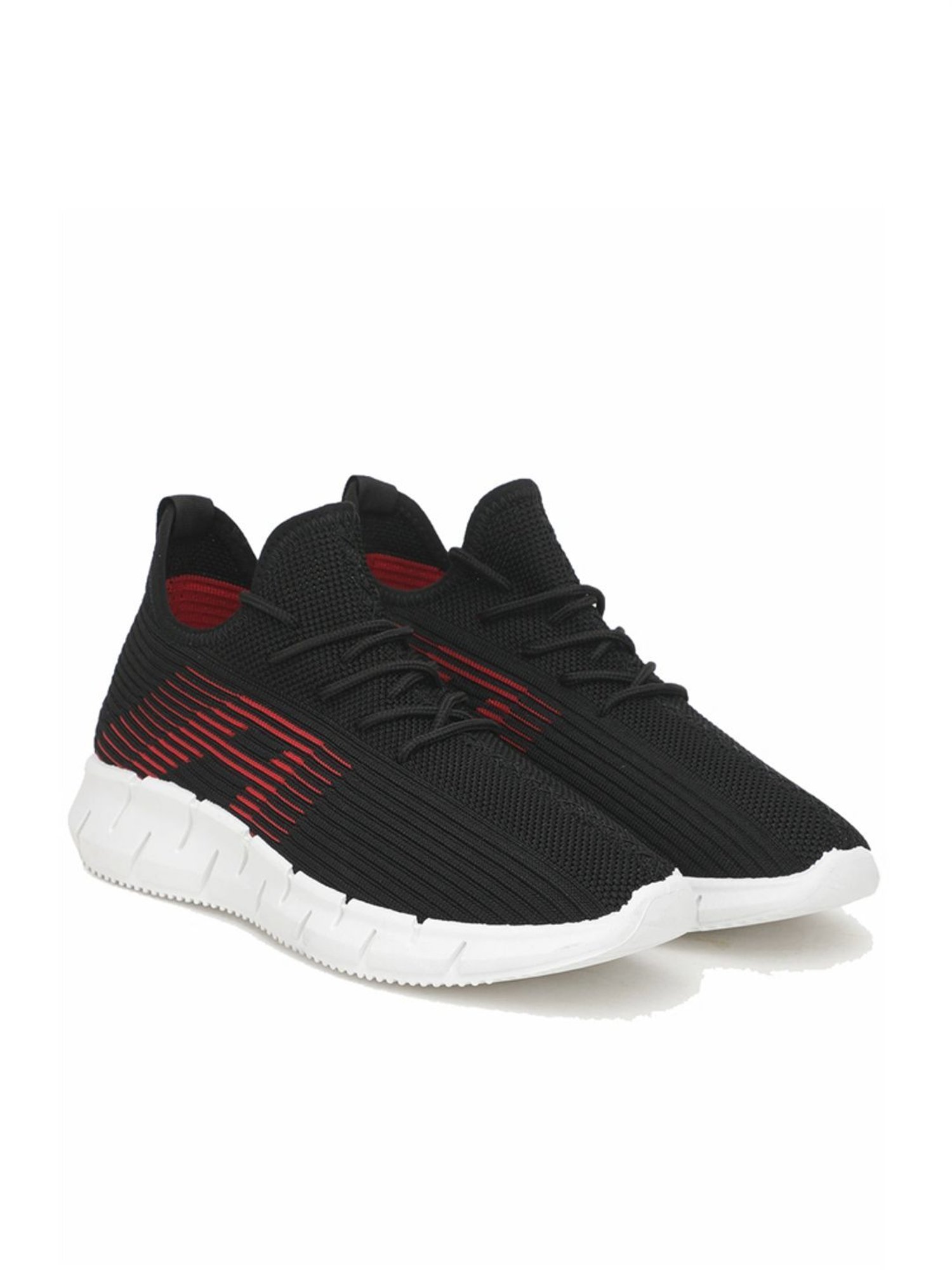 Rapid Box Men's Black Running Shoes