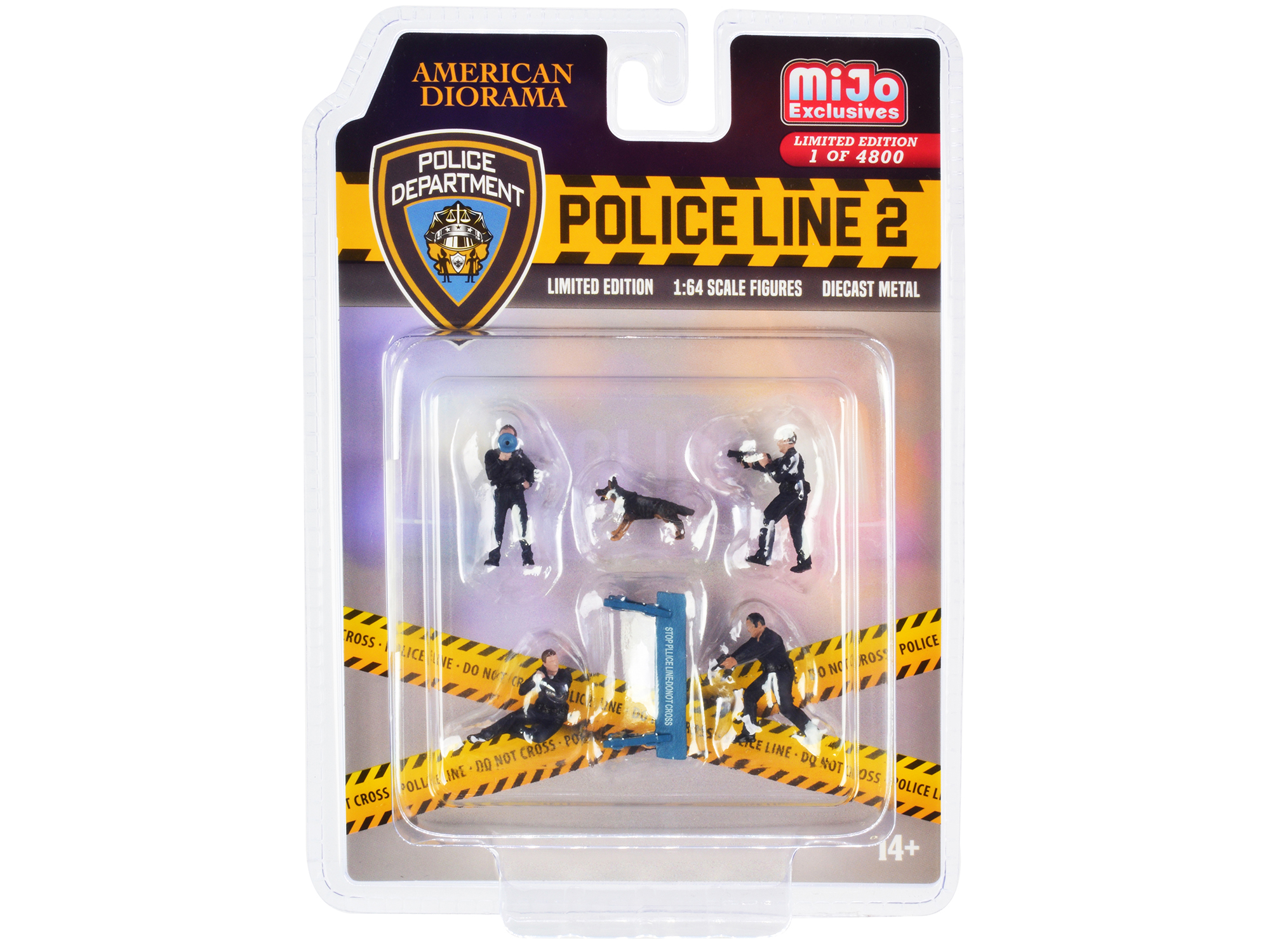 Police Force Giftpack (2024) 5 piece Set 1/64 Diecast Model Cars by Majorette