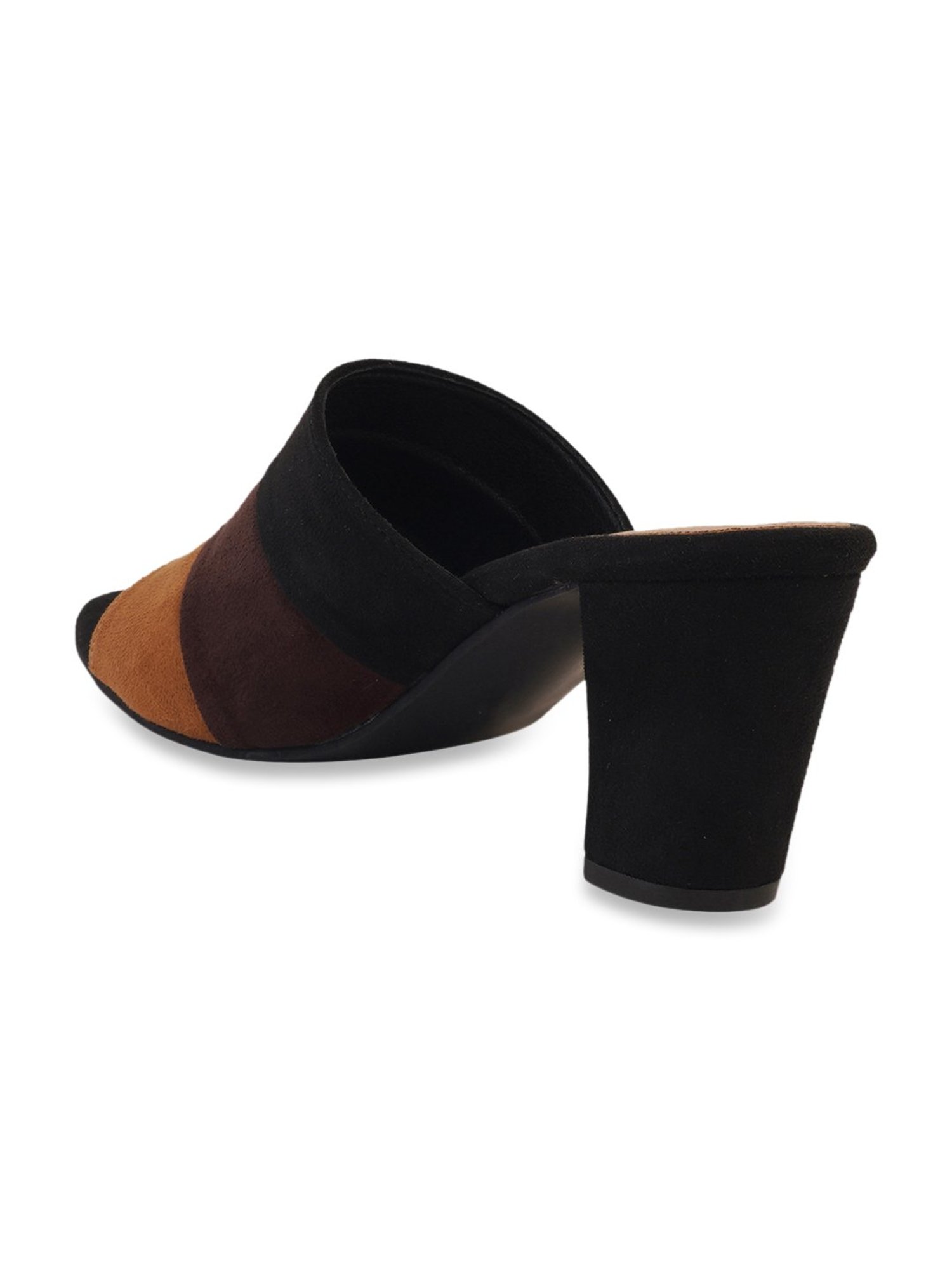 Pelle Albero Women's Black & Brown Casual Sandals