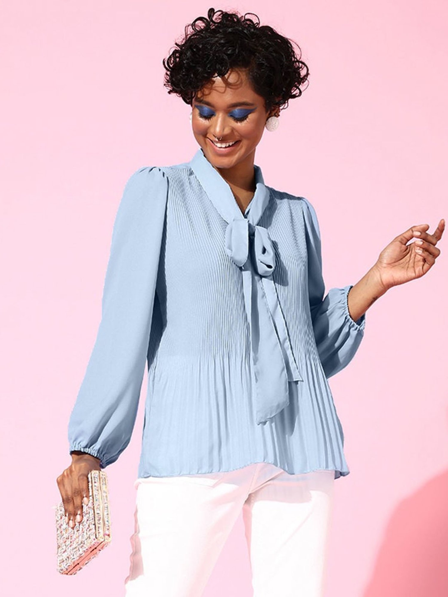 Melon by PlusS Blue Top