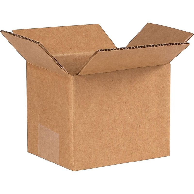 General Supply Brown Corrugated - Cubed Fixed-Depth Shipping Boxes 6l x 6w x 6h 25/Bundle 666
